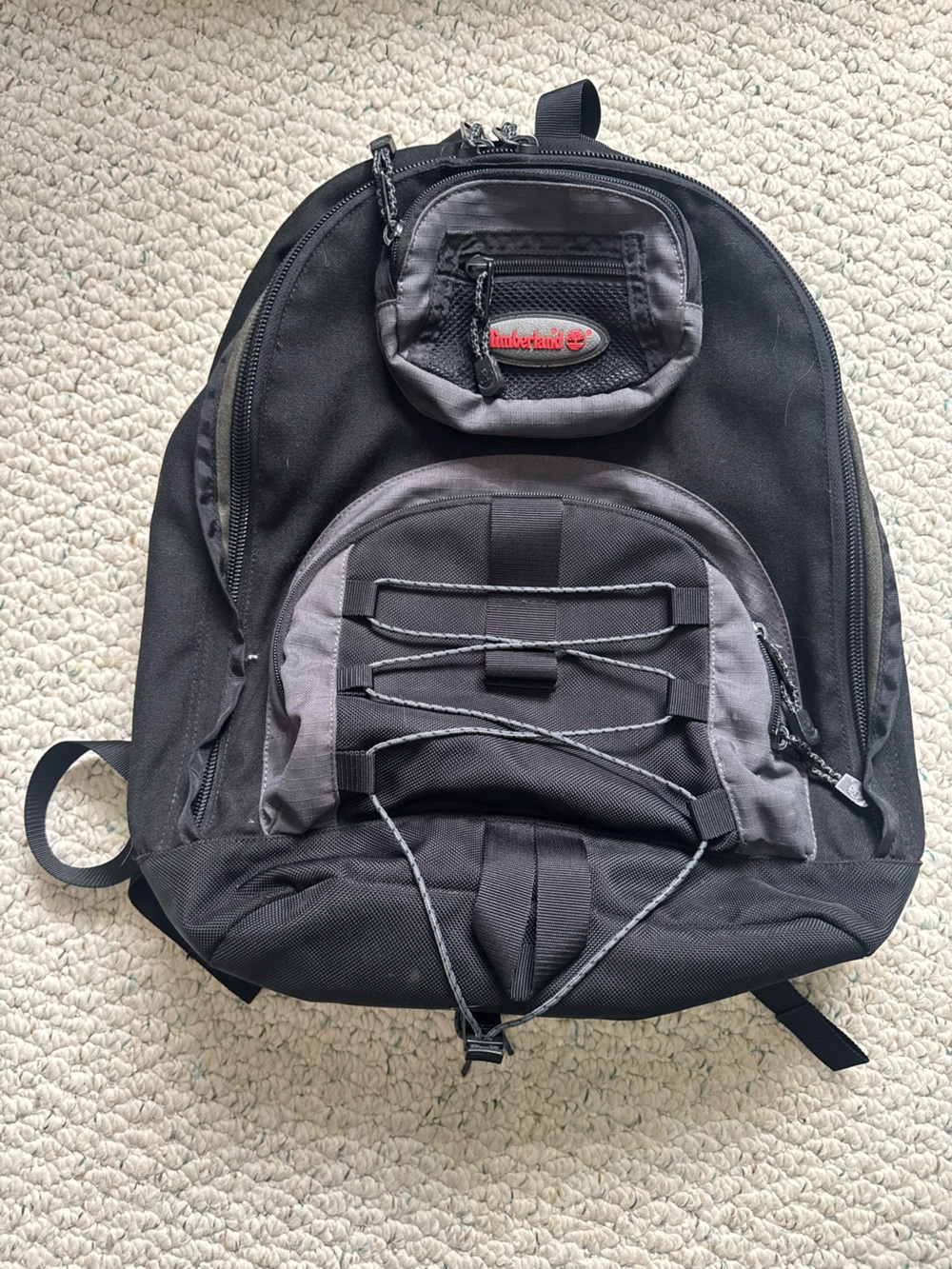 Timberland Black & Gray Backpack
